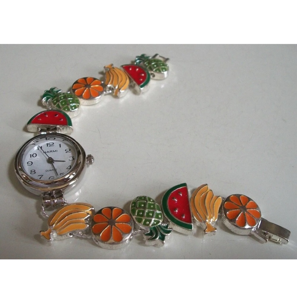 Women banana,orange,pineapple,watermelon fruit watch